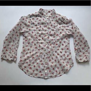 Hartford Girls’ Floral Button-down Shirt